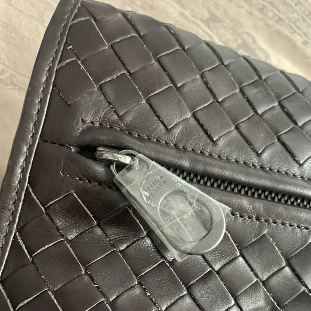 Bottega Veneta Mens Brown Briefcase